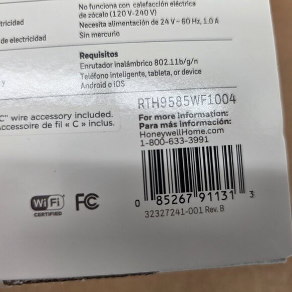 Honeywell Home RTH9585WF1004 Wi-Fi Smart Thermostat - Silver - Picture 5 of 10